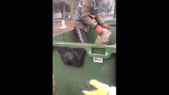 Հարգելի՛ համաքաղաքացիներ, այս աղբամանները նախատեսված են կենցաղային աղբի համար