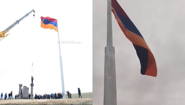 Անի պատմական մայրաքաղաքի դիմաց վեր խոյացավ հայոց եռագույնը