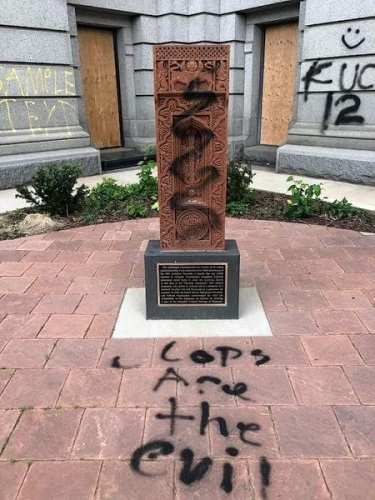 Armenian Genocide Memorial in Denver part of mass vandalism at Colorado State Capitol