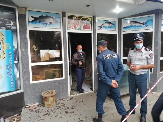 Վանաձորի կենտրոնում խանութ է պայթեցվել