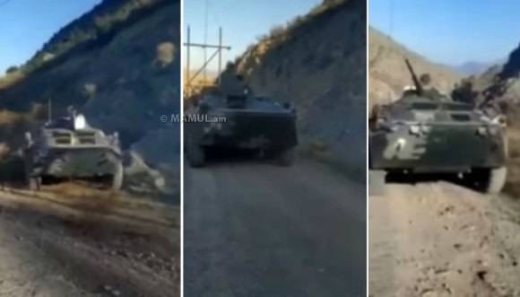 Բացառիկ տեսանյութ. Հարավային ուղղությամբ ջախջախված հակառակորդի զինտեխնիկան