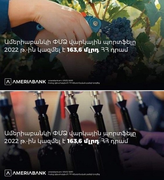 Ամերիաբանկի ՓՄՁ վարկային պորտֆելը hինգ տարում գրանցել է կրկնակի աճ