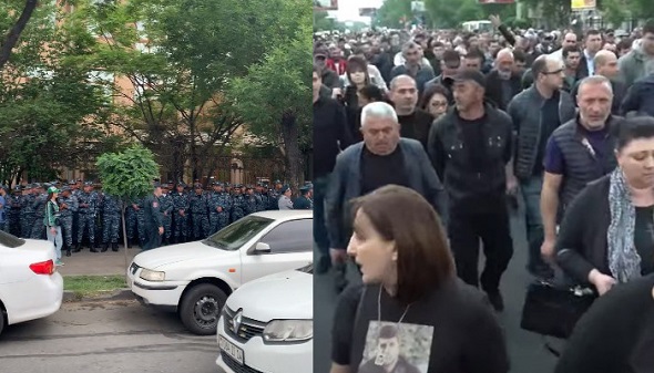 Ակցիա՝ ի աջակցություն հերոսածին մոր․ Երթն ընթանում է «Նիկո՛լ, ***» վանկարկումներով