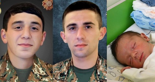 Ինչպե՞ս են զուռնա–դհոլով ծննդատան բակում դիմավորում զոհված Սամվել եւ Նարեկ Ղազարյանների եղբորը