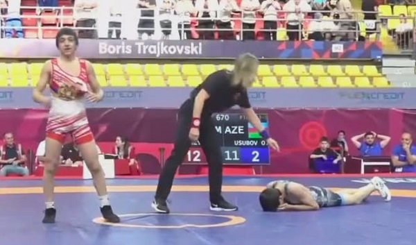 Ադրբեջանցին լացել  է՝ Արեն Փիրուզյանից կրած  12:2 հաշվով պարտությունից հետո