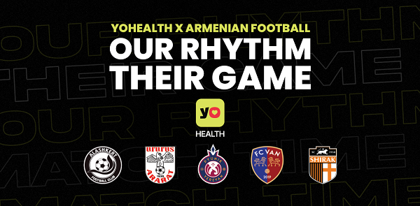 YoHealth-ը դարձել է հայկական 5 ֆուտբոլային ակումբների հովանավոր