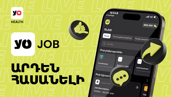YoHealth-ը ներկայացրել է է YoJob-ը. կամուրջ դեպի մասնագիտական աճ