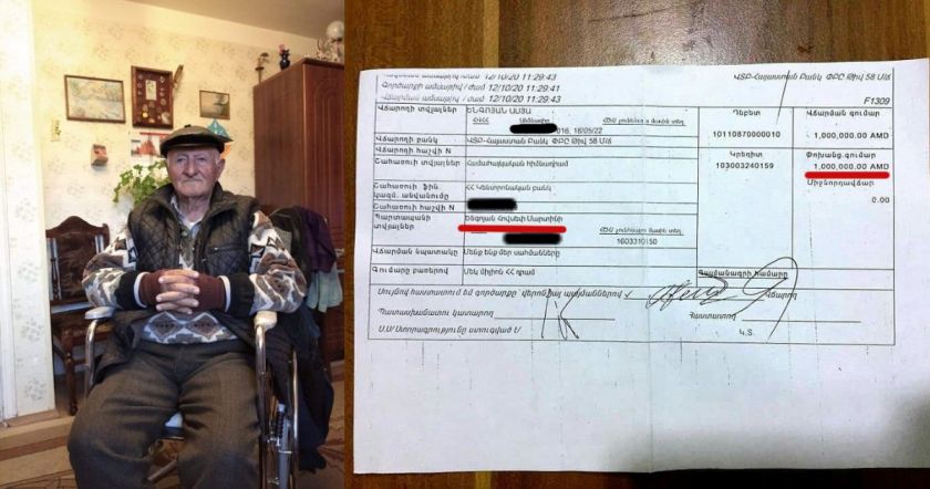  «Անցած տարի էս օրը Հովսեփ պապն իր 1 միլիոն դրամը, փոխանցել էր «Հայաստան» հիմնադրամին. հետո հիմնադրամը դա նիկոլենց թիմին պրեմիա տվեց» 